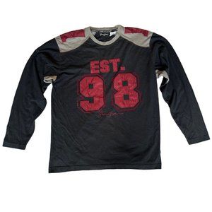 Sean John Men’s Y2K Long Sleeve Est 98 Spell Out Size Large